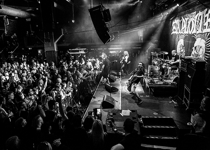 The Exploited performing at Helitehas, Tallinn