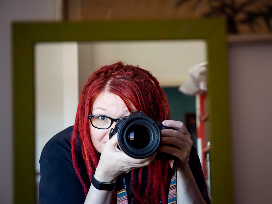 A self-portrait a portrait of photographer, Sanna Larmola