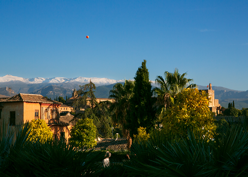 On top of a mountain at Granada, Spain