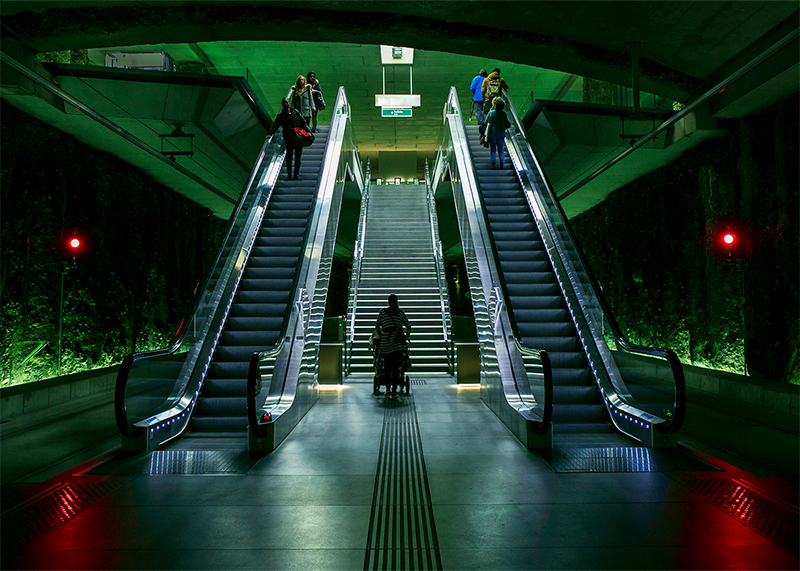 Metro station at Granada, Spain